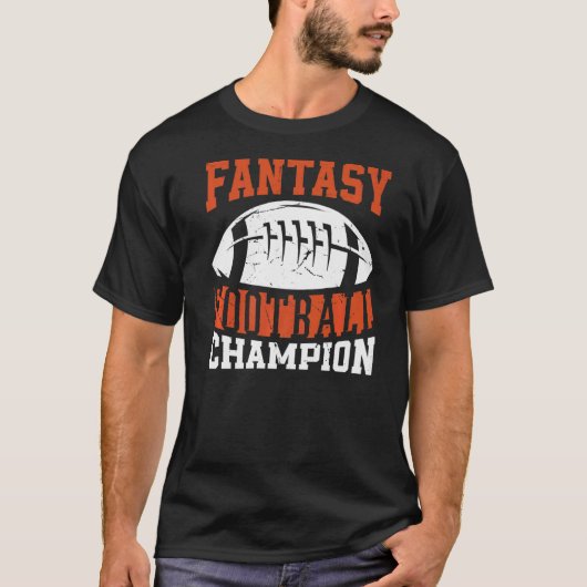 ファンタジーサッカー選手ファンタジーサッカーチャンピオン Tシャツ (正面)