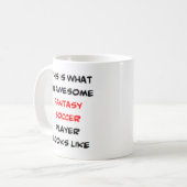 ファンタジーサッカー選手素晴らし、 コーヒーマグカップ (正面左)