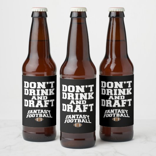 ファンタジーサッカー – ドリンクしない荷車を引く ビールラベル (ボトル)