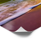 ファンタジーサンセットオーバーセレーヌレイク3Dパステルウォール ポスター (コーナー)