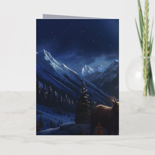 ファンタジーサンタオールドニッククリスマスカード サンキューカード (裏面)