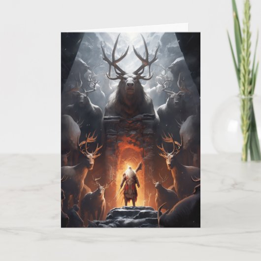 ファンタジーサンタクリスマスカード サンキューカード (正面)