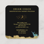 *～*ファンタジーシェナ金ゴールドグリッター スクエア名刺 (裏面)