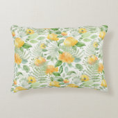 ファンタジーシダとフローラレモンイ アクセントクッション (正面)