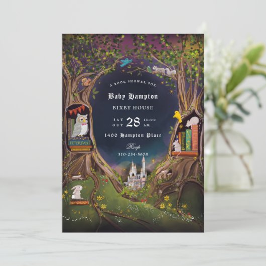 ファンタジーシャワー用の本 招待状 (スタンド正面)