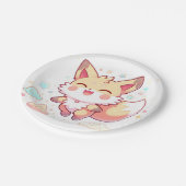 ファンタジーシンプルキツネベビーシャワー ペーパープレート (アングル)