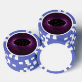 ファンタジーシーンエイリアン宇宙クラフトオンザオーブ ポーカーチップ (積み重ね)