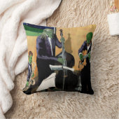 ファンタジージャズブルースミュージシャンアート装飾用クッション クッション (ブランケット)