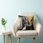 ファンタジージャズブルースミュージシャンアート装飾用クッション クッション (椅子)