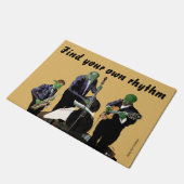 ファンタジージャズブルースミュージシャンミュージックアートドアマット ドアマット (アングル)