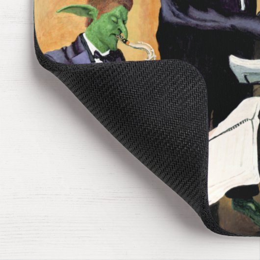 ファンタジージャズブルースミュージシャンミュージックアートマウスパッド マウスパッド (コーナー)