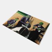 ファンタジージャズブルースミュージシャン音楽アートドルマット ドアマット (アングル)