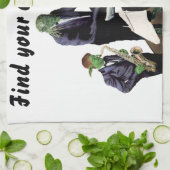 ファンタジージャズミュージシャンミュージックアートキッチンタオル キッチンタオル (折り畳み)