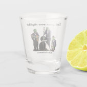 ファンタジージャズミュージシャンミュージックアートショットグラス ショットグラス (裏面)