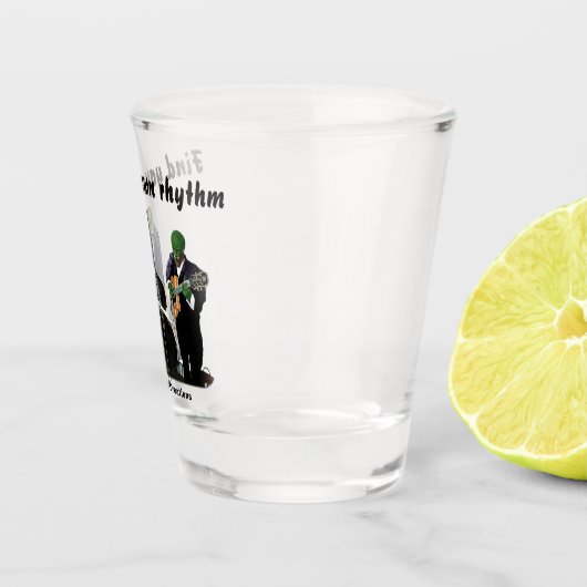 ファンタジージャズミュージシャンミュージックアートショットグラス ショットグラス (右)