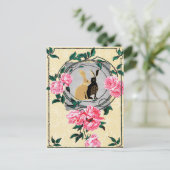 ファンタジージャックラビットヘレスバラロマンチックコラージュ ポストカード (スタンド正面)