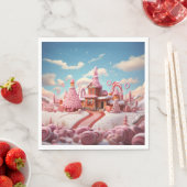 ファンタジージンジャーブレッドハウスキャンディーズ1紙 スタンダードランチョンナプキン (インサイチュ)