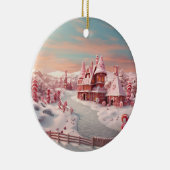 ファンタジージンジャーブレッドハウスキャンディ4 セラミックオーナメント (右)