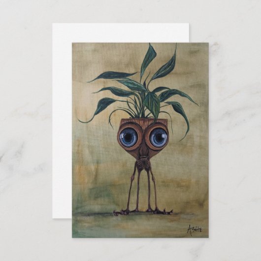 ファンタジースお洒落ラリアムフラットサンキューカード サンキューカード (正面/裏面)