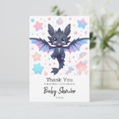 ファンタジースウィートドラゴンベビーシャワー サンキューカード (スタンド正面)