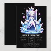 ファンタジースウィートプリンセス誕生日 招待状 (正面/裏面)