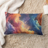 ファンタジースカイビベ数々のーの夢見色の雲景 ランバークッション (ブランケット)