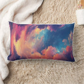 ファンタジースカイビベ数々のーの夢見色の雲景 ランバークッション (ブランケット)