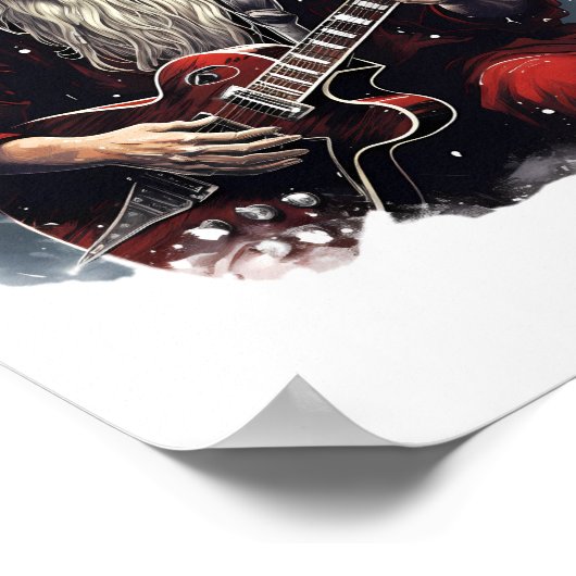 ファンタジースカルスケルトン遊サンタズギターナイト ポスター (角)