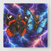 ファンタジースクエア壁掛け時計 スクエア壁時計 (正面)