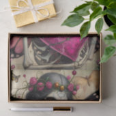 ファンタジースケルトンと有刺鉄線ハート分離 薄葉紙 (ギフト)