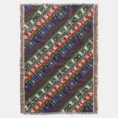 ファンタジースタイルの醜いセーターの模様 スローブランケット (正面縦)