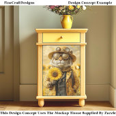 ファンタジースチームパンクタイガー、ヒマワリAK9Fデコページ 薄葉紙