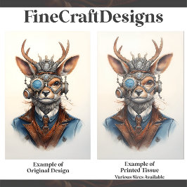 ファンタジースティームパンクトナカイD9デクページ 薄葉紙