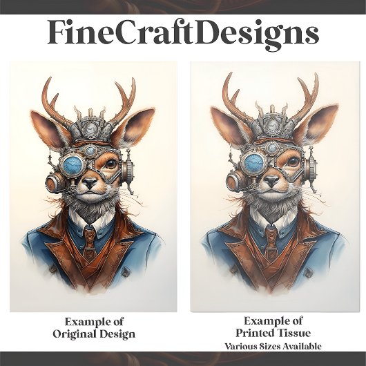 ファンタジースティームパンクトナカイD9デクページ 薄葉紙