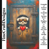 ファンタジースティームパンクパピードッグ+ハートAR3デカップページ 薄葉紙