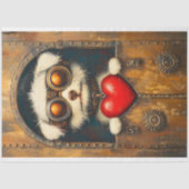 ファンタジースティームパンクパピードッグ+ハートAR4デコパージュ 薄葉紙 (正面)