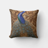 ファンタジースティームパンクピーコックブルーインウォーター クッション (正面)