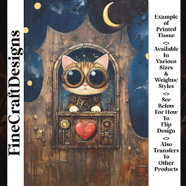 ファンタジーステームパンクタブビーキャットキットデクページ 薄葉紙