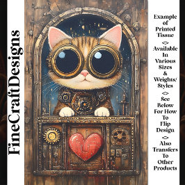 ファンタジーステームパンクタブビーキャットキットネックスAR2デクページ 薄葉紙