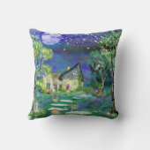 ファンタジーストーリーブックフェアリーランドスケープイメージ クッション (裏面)