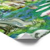 ファンタジーストーリーブックフェアリーランドスケープイメージ ポスター (角)