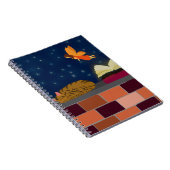 ファンタジースパイラルノートブック – Fairy, Book & Cat ノートブック (右側)