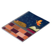 ファンタジースパイラルノートブック – Fairy, Book & Cat ノートブック (左側)