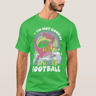 ファンタジースポーツが苦手なアスリート 恐竜 楽しい Tシャツ