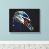 ファンタジースワン抽象芸術アニマルアート キャンバスプリント (インサイチュ (ウッドフロア))