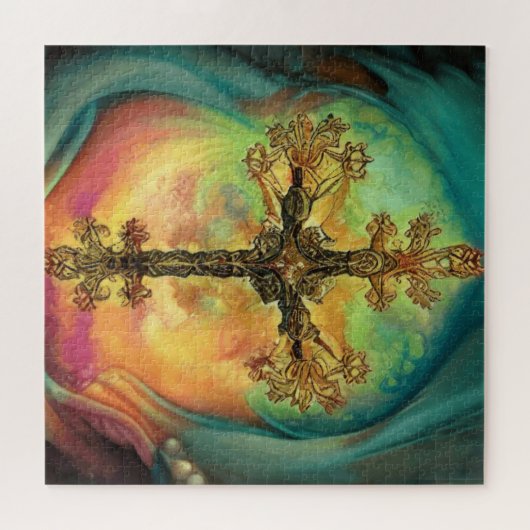 ファンタジース華美タンパンククロスイン水彩画 ジグソーパズル (横)