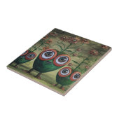 ファンタジーセラミックタイル、小(4.25インチx 4.25インチ) タイル (側面)