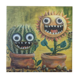 ファンタジーセラミックタイル、小（4.25インチx 4.25インチ） タイル