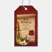 ファンタジーソードクラウンメディーバルバーミッツヴァー ギフトタグ (裏面)