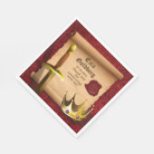 ファンタジーソードクラウン中世ナイトバー（ユダヤ教の）バル・ミツバー スタンダードランチョンナプキン (角)